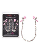 California Exotic Novelties Nipple Play Crystal Chain Nipple Clamps Pink at $15.99