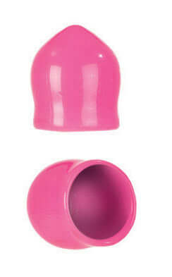 Pink mini nipple suckers for heightened sensitivity and intimate couples play, made from soft, phthalate-free PVC material.