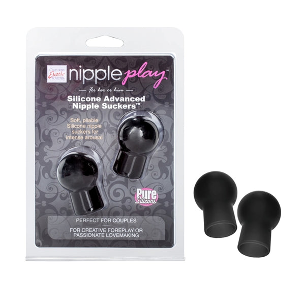 California Exotic Novelties Nipple Play Silicone Advanced Nipple Suckers Black at $10.99