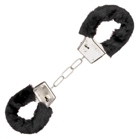 PLAYFUL FURRY CUFFS BLACK-1