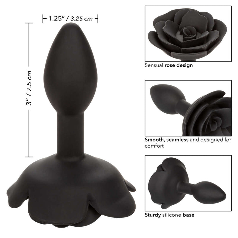 FORBIDDEN SMALL ROSE ANAL PLUG-4