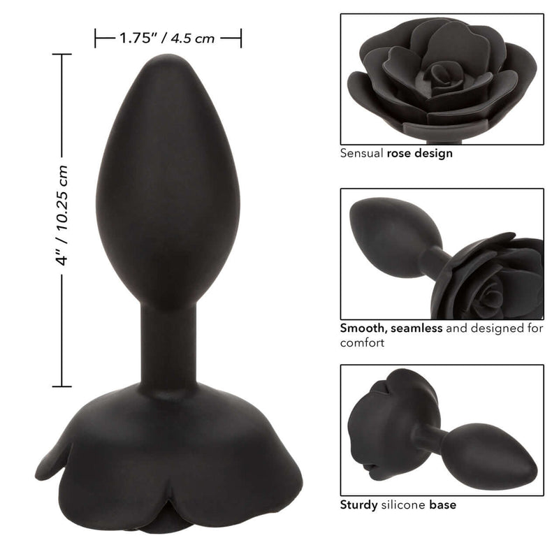 FORBIDDEN LARGE ROSE ANAL PLUG-4