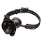 Adjustable ball gag with removable rose accent and buckle closure for BDSM play