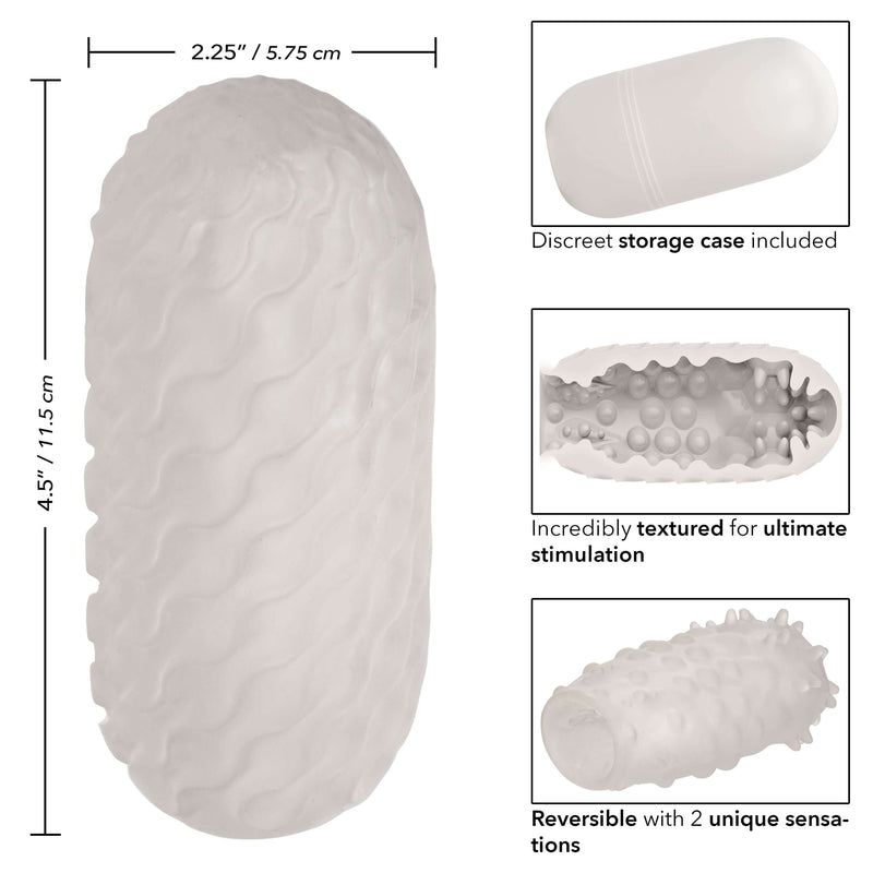 California Exotic Novelties Boundless Reversible Nubby Stroker - Realistic Masturbation Sleeve