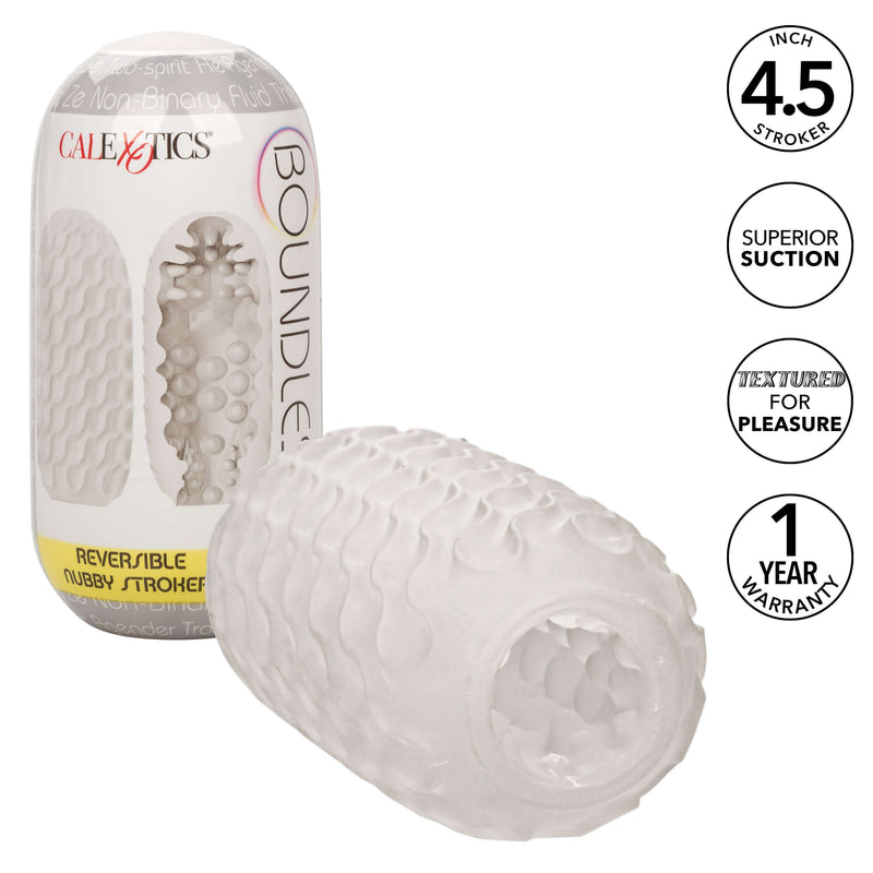 California Exotic Novelties Boundless Reversible Nubby Stroker - Realistic Masturbation Sleeve