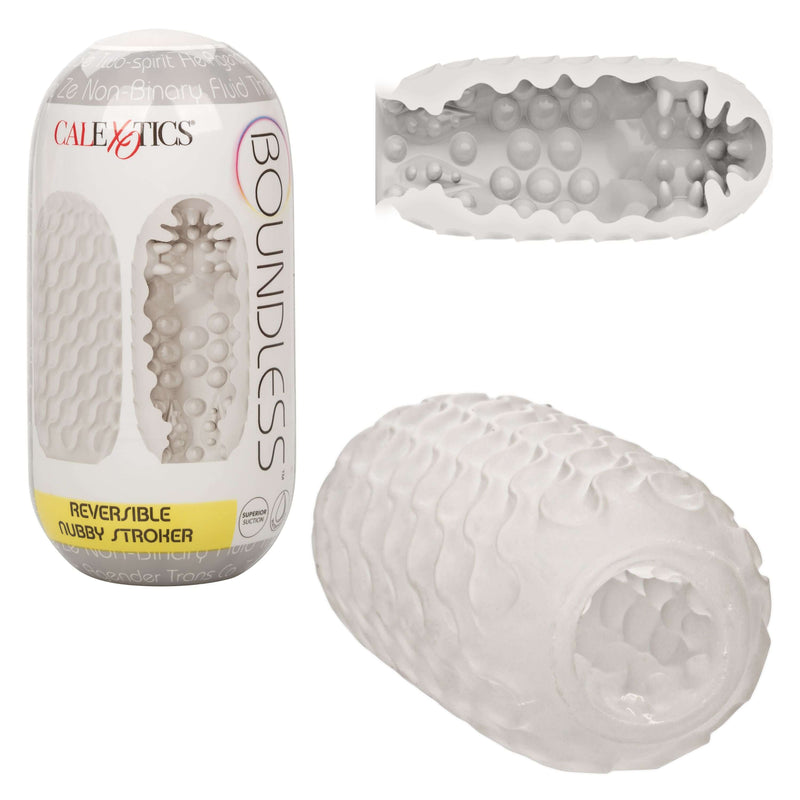California Exotic Novelties Boundless Reversible Nubby Stroker - Realistic Masturbation Sleeve