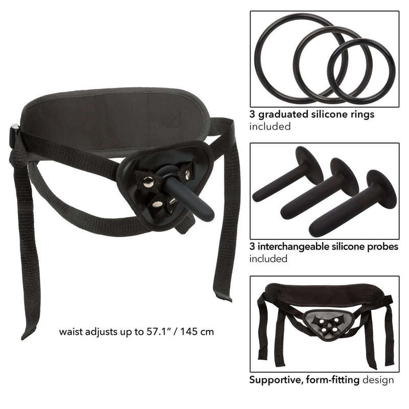 Boundless Silicone Pegging Kit: A Comprehensive Set for Progressive Anal Pleasure by California Exotic Novelties