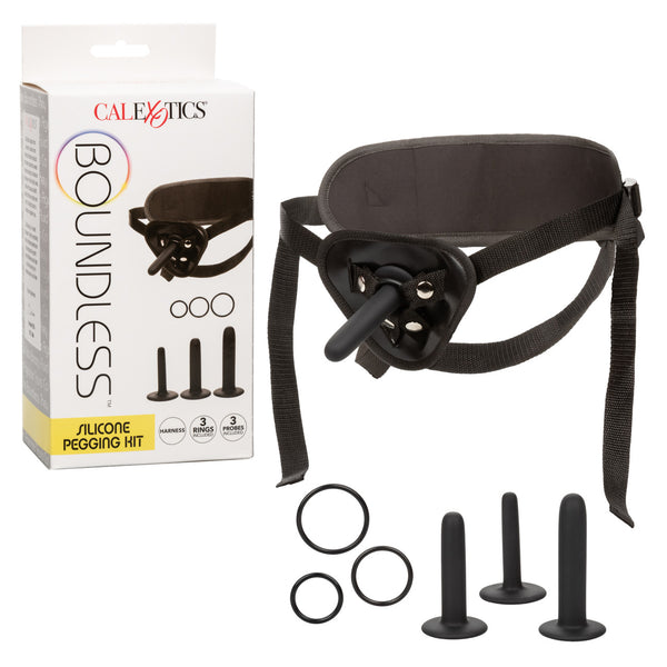 Boundless Silicone Pegging Kit: A Comprehensive Set for Progressive Anal Pleasure by California Exotic Novelties