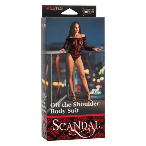 California Exotic Novelties Scandal Off The Shoulder Body Suit at $18.99