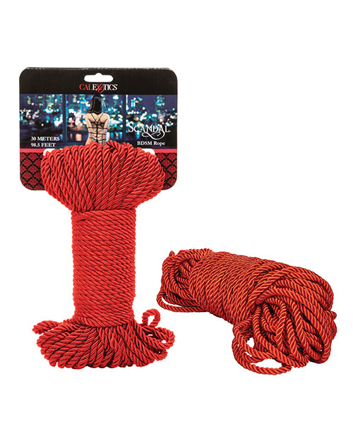 California Exotic Novelties Scandal BDSM Rope 30 Meters Red at $24.99