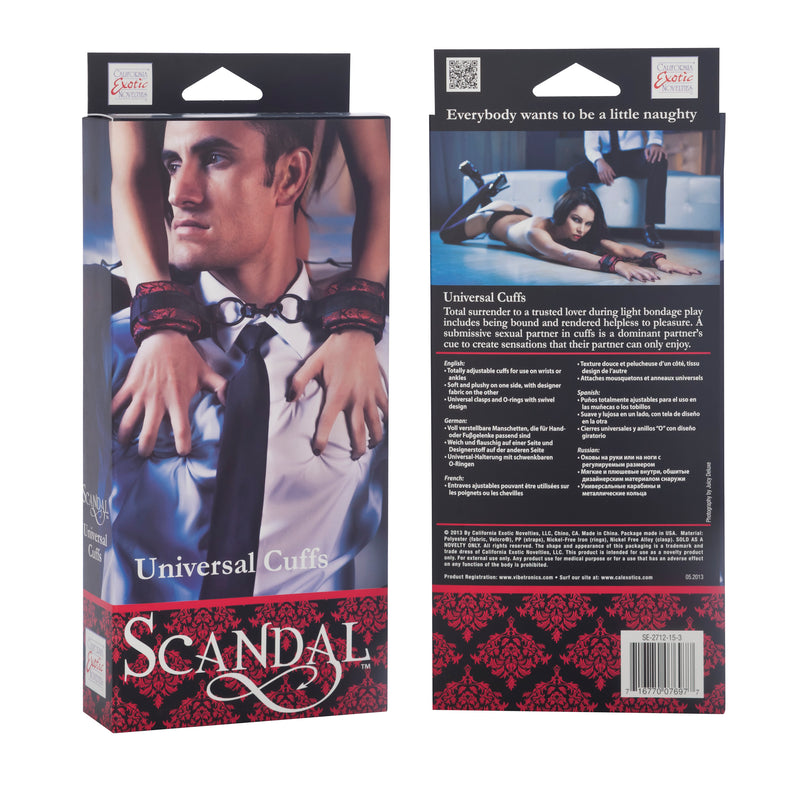 California Exotic Novelties Scandal Universal Cuffs at $18.99