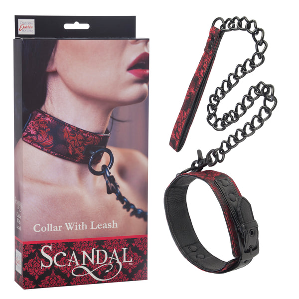California Exotic Novelties Scandal Collar with Leash at $34.99