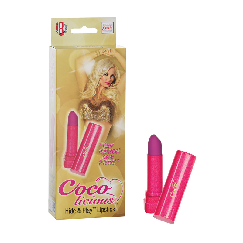 California Exotic Novelties Coco Licious line Coco Hide and Play Lipstick Pink at $21.99