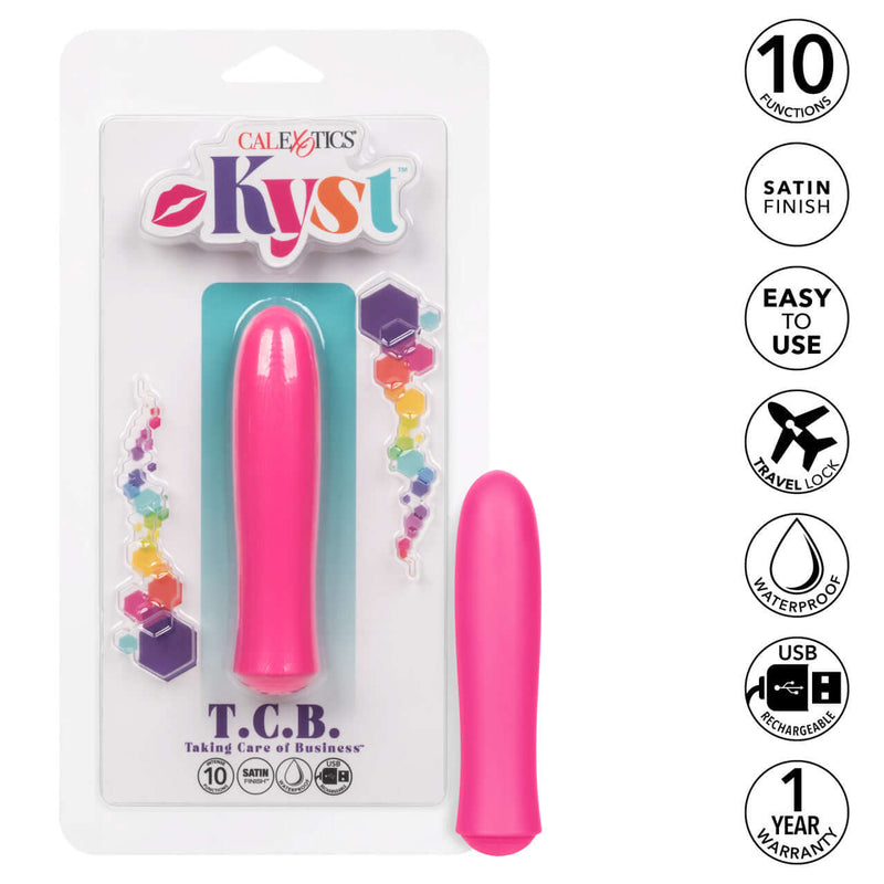 Kyst Taking Care Of Business Pink Vibrator Mini Massager