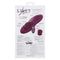 Lust Remote Control Dual Rider Purple Vibrator package detailing features and specifications