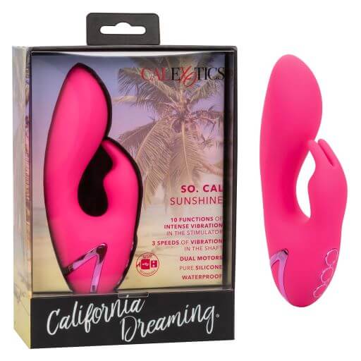 California Dreaming So. Cal Sunshine Pink Rabbit Style Vibrator