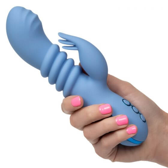 California Exotic Novelties California Dreaming Santa Cruz Coaster Blue Vibrator at $79.99