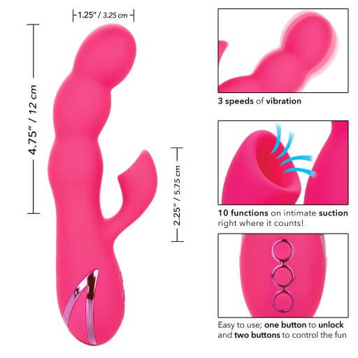 California Exotic Novelties California Dreaming Oceanside Orgasm Pink Vibrator at $79.99