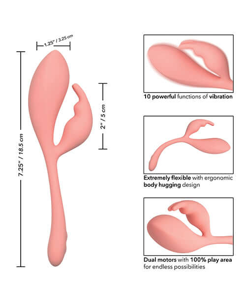 California Exotic Novelties Elle Liquid Silicone Bunny Rabbit Style Vibrator at $59.99