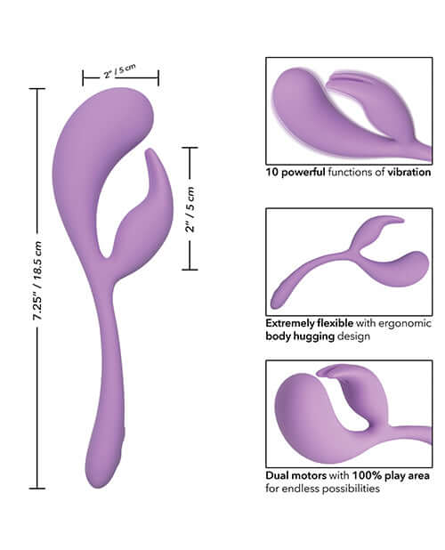 California Exotic Novelties Elle Liquid Silicone Dual Flicker Rabbit Vibrator at $59.99