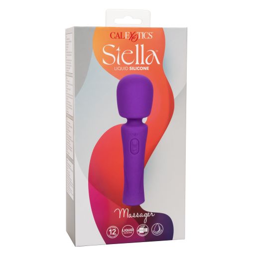 Stella Liquid Silicone Wand Style Massager Purple