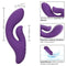 Stella Liquid Silicone Dual Pleaser Purple Rabbit Style Vibrator