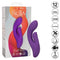 Stella Liquid Silicone Dual Pleaser Purple Rabbit Style Vibrator