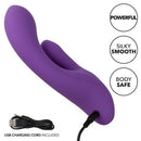 Stella Liquid Silicone Dual Pleaser Purple Rabbit Style Vibrator