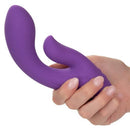 Stella Liquid Silicone Dual Pleaser Purple Rabbit Style Vibrator