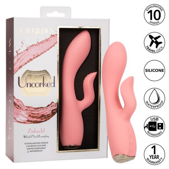 California Exotic Novelties Uncorked Zinfandel Pink Vibrator at $74.99