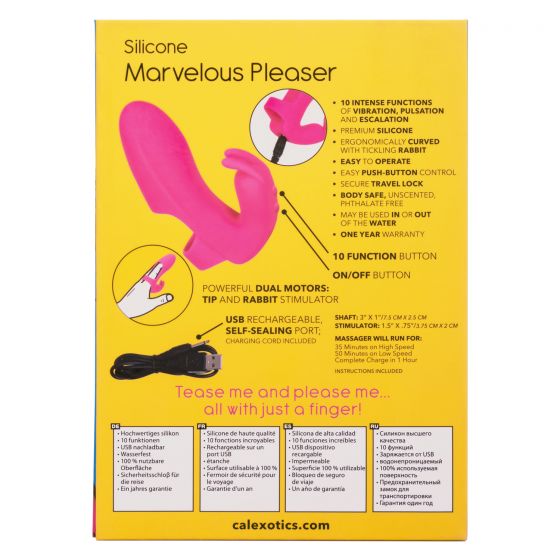 California Exotic Novelties Mini Marvels Marvelous Pleaser Pink Finger Vibrator at $49.99