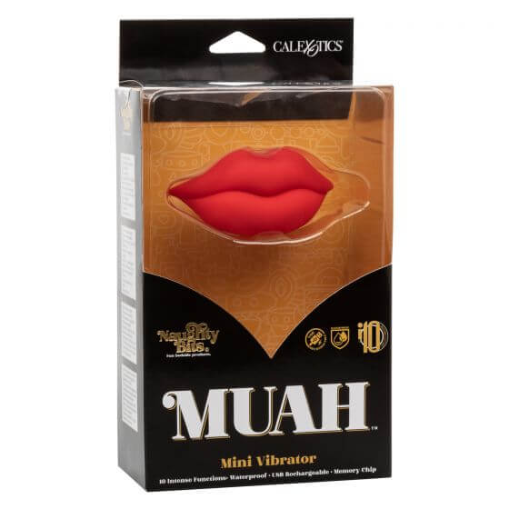 California Exotic Novelties Naughty Bits Muah Mini Vibrator at $34.99