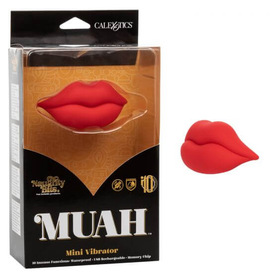 California Exotic Novelties Naughty Bits Muah Mini Vibrator at $34.99