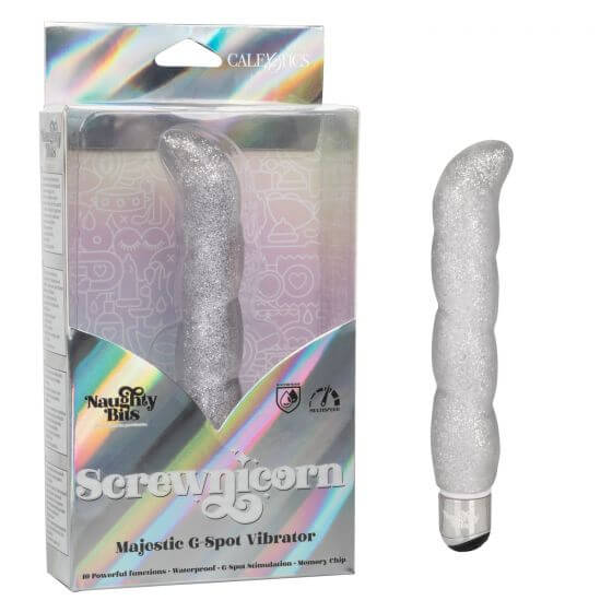 California Exotic Novelties Naughty Bits Screwnicorn Majestic G-Spot Vibrator at $22.99