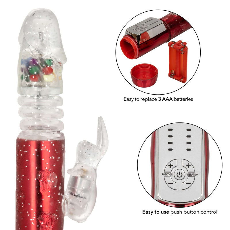 California Exotic Novelties Naughty Bits Cumball Machine Thrusting Jack Rabbit Vibrator at $59.99