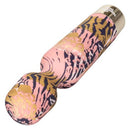 Naughty Bits WTF Wand To Fuck personal massager in pink and gold design with a flexible head and powerful motor.