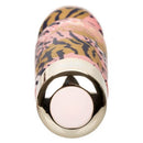 Vibrant patterned WTF Wand personal massager with powerful motor and flexible head for personalized pleasure.