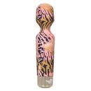 Naughty Bits WTF Wand with animal print, flexible head, and high-intensity vibration features for personalized pleasure.