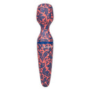 Naughty Bits W.I.L.F Wand with floral design, featuring 10 vibration functions and a flexible head for personalized pleasure.