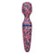Naughty Bits W.I.L.F Wand with floral design, featuring 10 vibration functions and a flexible head for personalized pleasure.