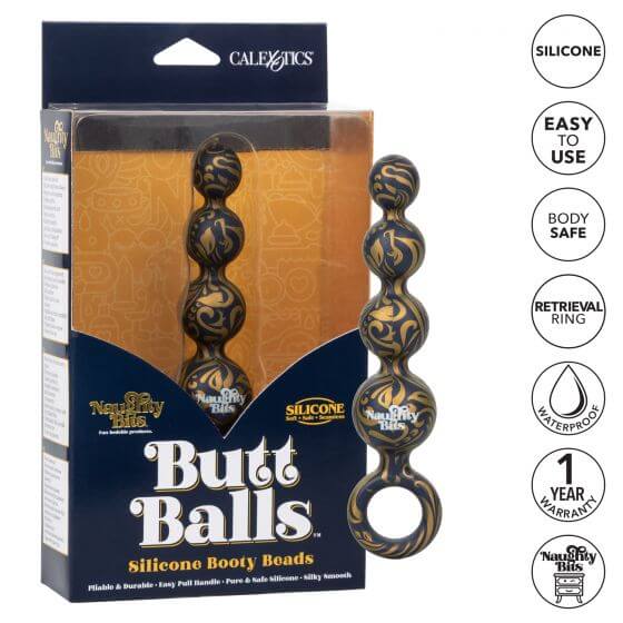 California Exotic Novelties NAUGHTY BITS BUTT BALLS SILICONE BOOTY BEADS at $27.99