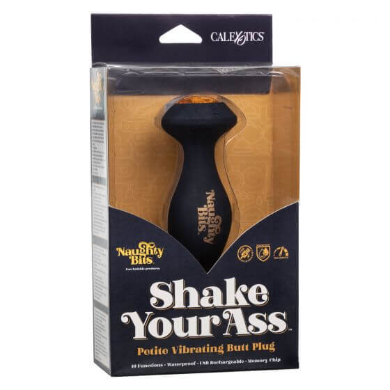 California Exotic Novelties Naughty Bits Shake Your Ass Petite Vibrating Butt Plug at $39.99