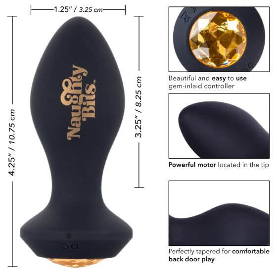 California Exotic Novelties Naughty Bits Shake Your Ass Petite Vibrating Butt Plug at $39.99