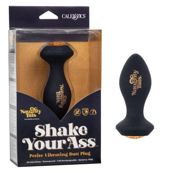 California Exotic Novelties Naughty Bits Shake Your Ass Petite Vibrating Butt Plug at $39.99