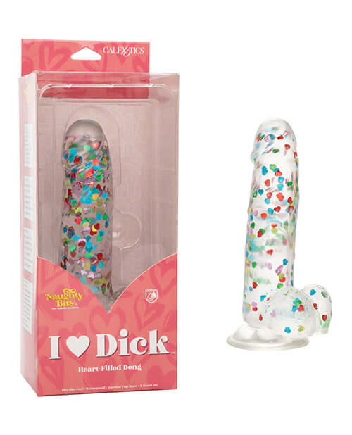 California Exotic Novelties Naughty Bits I Love Dick Heart Filled Dong at $26.99