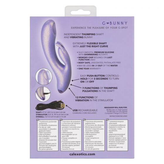 California Exotic Novelties G-Love G-Bunny Rabbit Style Vibrator at $79.99