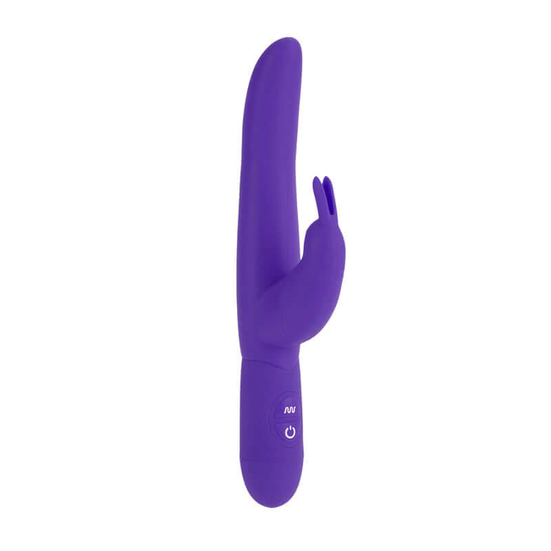 Posh 10 Function Silicone Bounding Bunny Purple Vibrator - Luxurious Dual Motor Stimulator