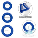 Admiral Universal Cock Ring Set - Liquid Silicone Rings in Three Sizes for Enhanced Stamina and Erection Support