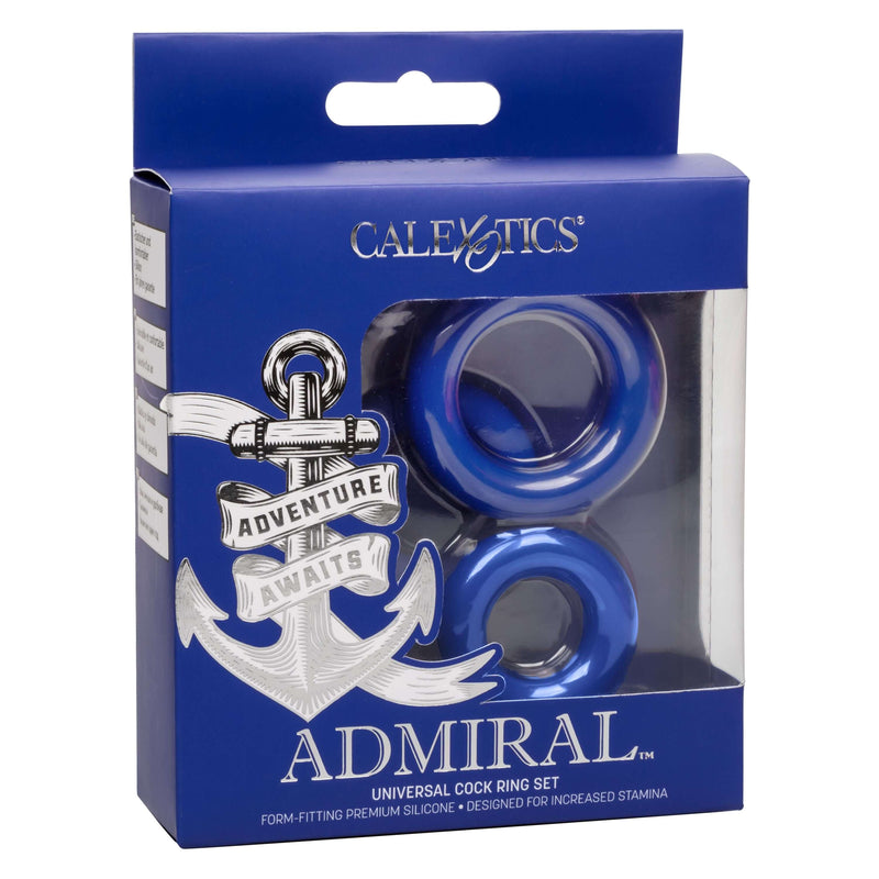 California Exotic Novelties Admiral Universal Cock Ring Set at $15.99