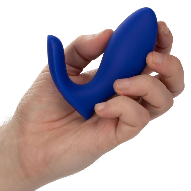 Admiral Prostate Rimming Probe - Blue 10 Function Anal Stimulator in Hand